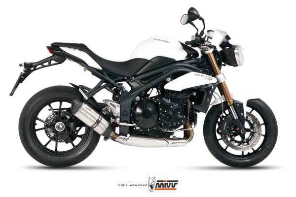 MIVV Suono Edelstahl Tiefgelegt Triumph Speed Triple 1050 11-15