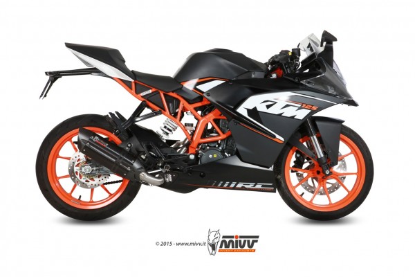 MIVV Suono Edelstahl schwarz KTM RC 125 14-16