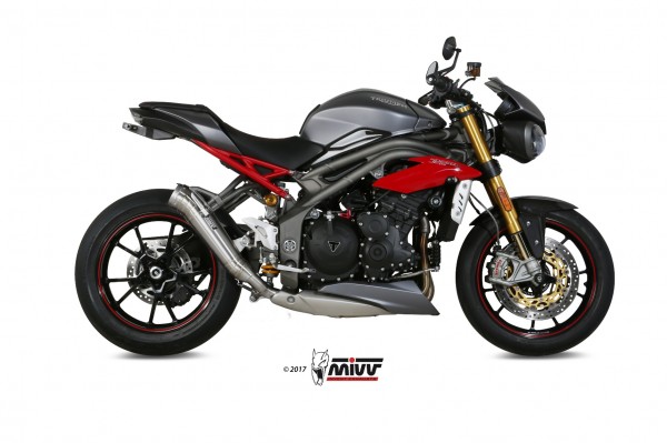 MIVV Ghibli Edelstahl Triumph Speed Triple 1050 16-