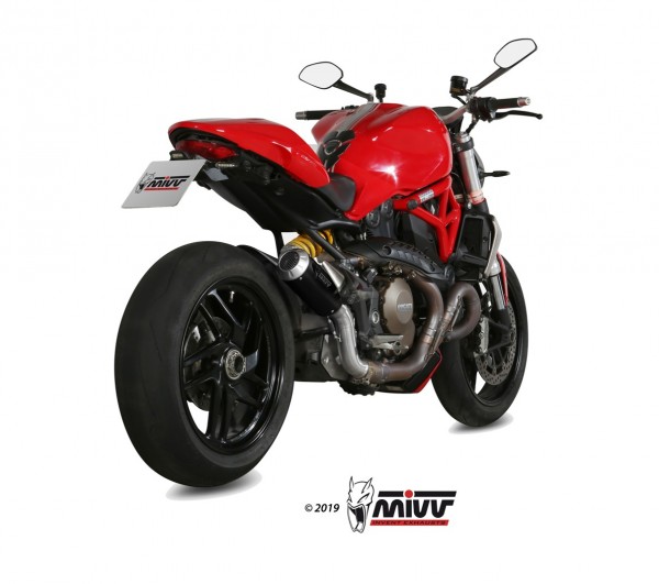 MIVV MK3 Edelstahl schwarz DUCATI MONSTER 821 2015 &gt; 2016