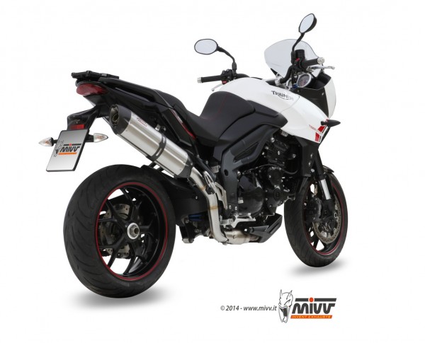 MIVV Suono Edelstahl Triumph Tiger 1050 Sport 13-16