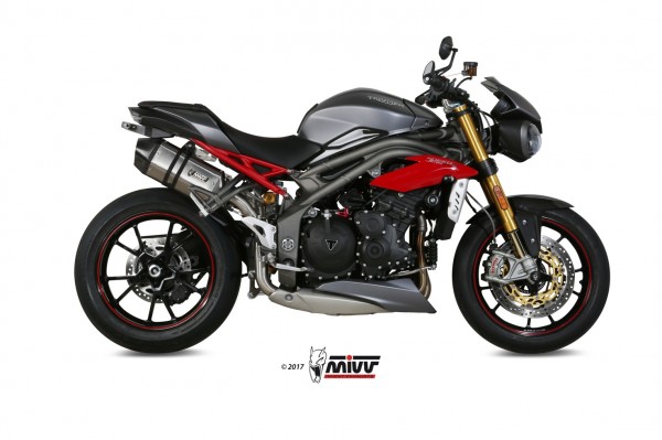 MIVV Speed Edge Edelstahl Triumph Speed Triple 16-