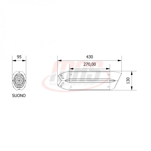 MIVV Suono Edelstahl Yamaha YZF 1000 R1 07-08