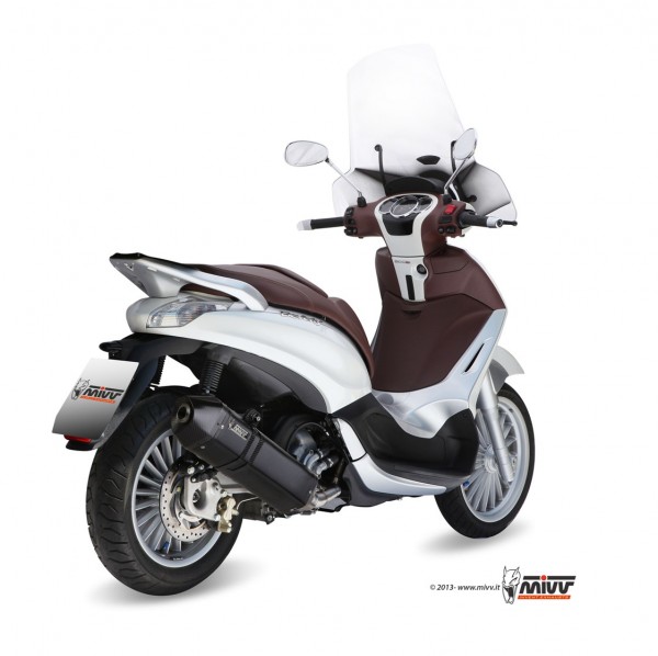 MIVV Speed Edge Edelstahl schwarz Piaggio Beverly 300 10-16