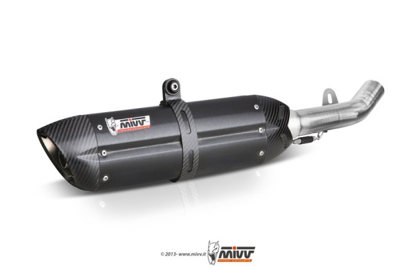 MIVV Suono Edelstahl schwarz Suzuki DL 650 V-Strom 07-11