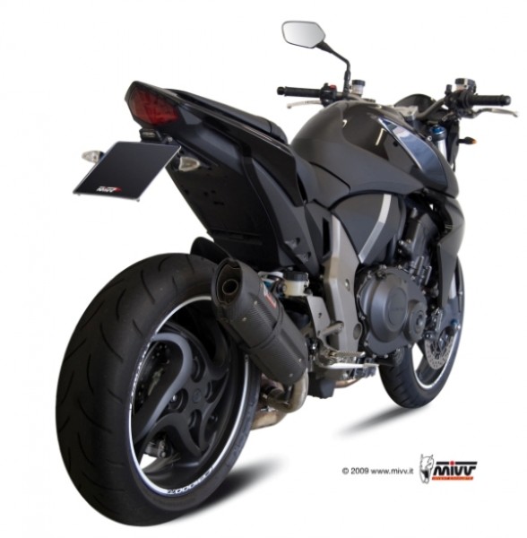 MIVV Suono Edelstahl schwarz Honda CB 1000 R 08-16