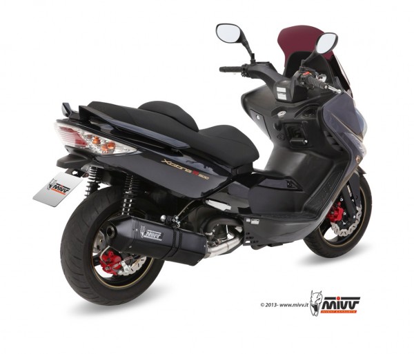 MIVV Speed Edge Edelstahl schwarz Kymco Xciting 500 13