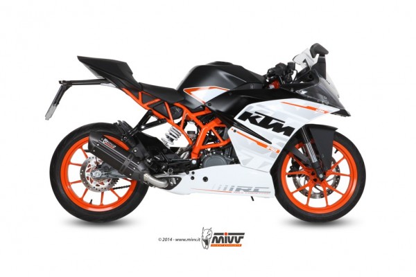 MIVV Suono Edelstahl schwarz KTM RC 390 14-16