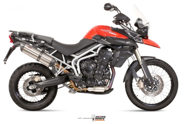 MIVV Suono Edelstahl Triumph Tiger 800 11-16