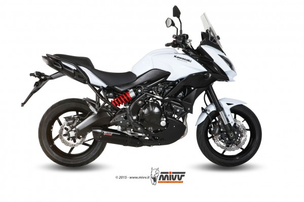 MIVV Suono Edelstahl schwarz Kawasaki Versys 650 15-18